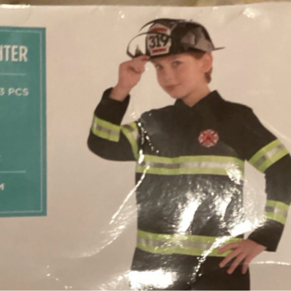 Kids Firefighter Costume top